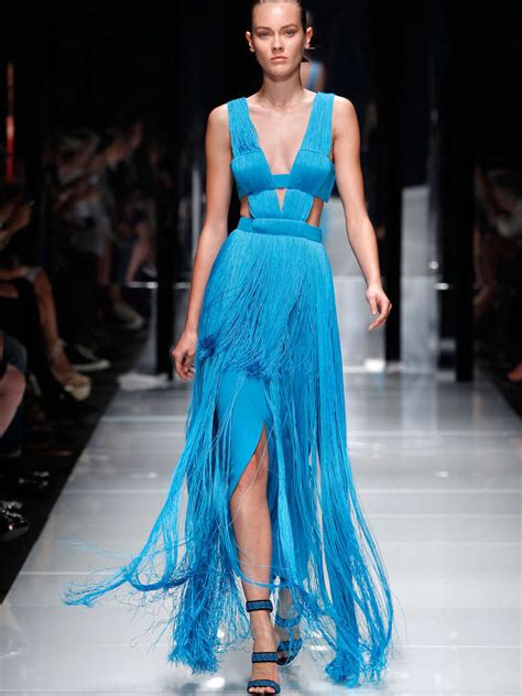 versace long blue dress|Versace dress cost.